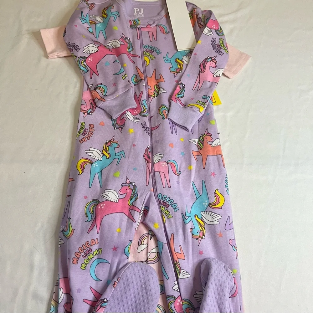 NWT‎ PJ Place Unicorn Pajama Bundle Toddler Girls 12-18M 18-24M Sleepwear Set